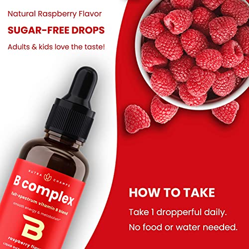 NutraChamps Vitamin B Complex Liquid Drops | B Vitamins Complex S...