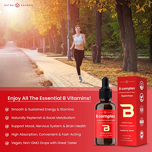 NutraChamps Vitamin B Complex Liquid Drops | B Vitamins Complex S...