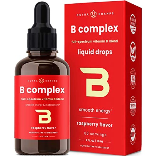 NutraChamps Vitamin B Complex Liquid Drops | B Vitamins Complex S...