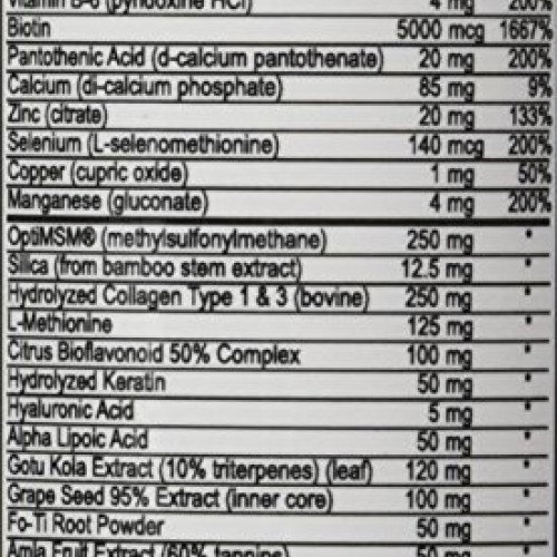 #1 Hair, Skin Nails Supplement with 5000mcg of Biotin, Keratin, C...