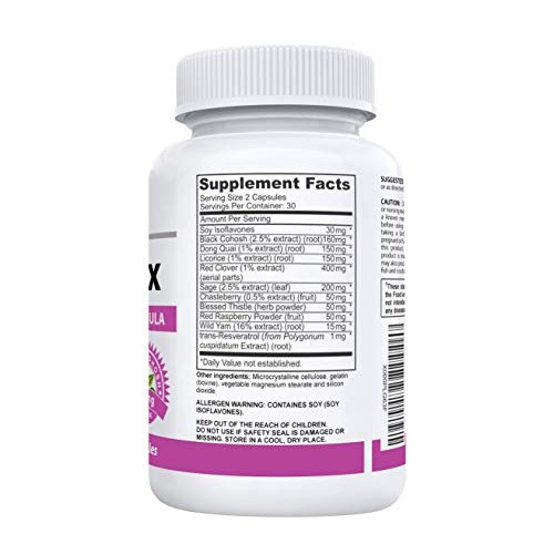 MenoMax #1 Menopause Relief Supplement | Black Cohosh, Dong Quai,...