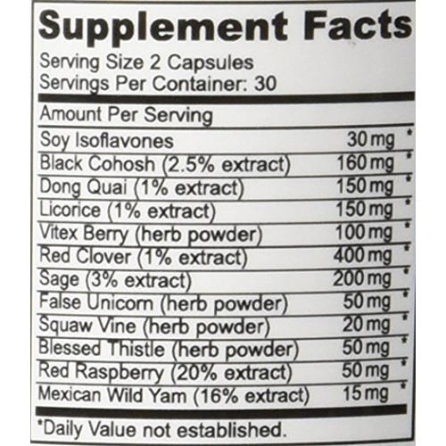 MenoMax #1 Menopause Relief Supplement | Black Cohosh, Dong Quai,...