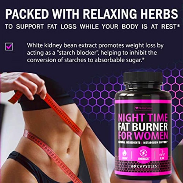2 Pack Night Time Fat Burner - Effective Weight Loss Pills - Po...