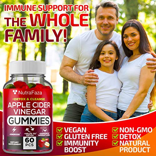 Vegan Apple Cider Vinegar Gummies - Formulated for Weight Loss, E...