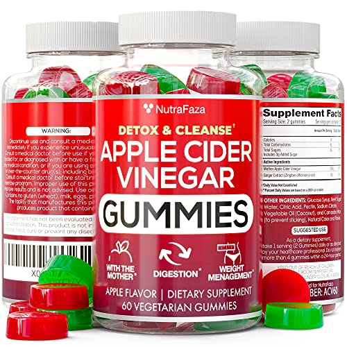 Vegan Apple Cider Vinegar Gummies - Formulated for Weight Loss, E...