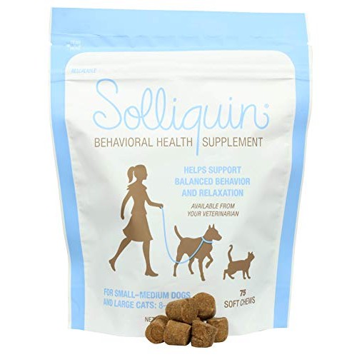 Solliquin Behavior Supplement for Dogs & Cats to help promote and...