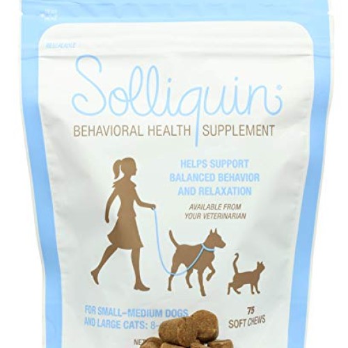 Solliquin Behavior Supplement for Dogs & Cats to help promote and...