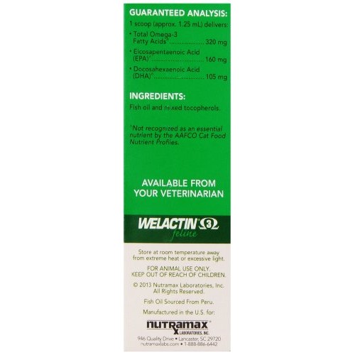 Welactin Omega-3 Fish Oil Skin and Coat Health Supplement Liquid ...