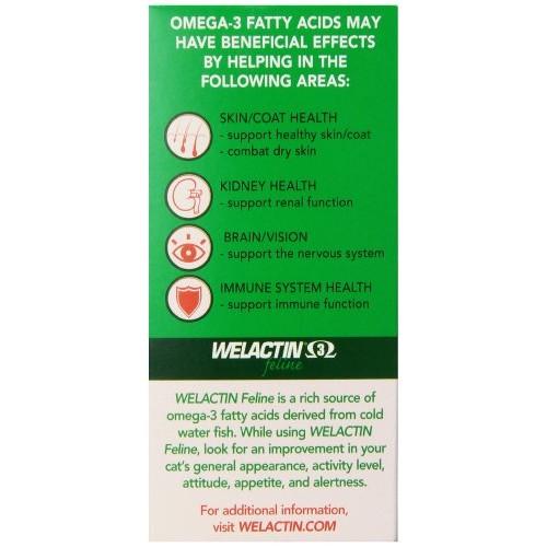 Welactin Omega-3 Fish Oil Skin and Coat Health Supplement Liquid ...