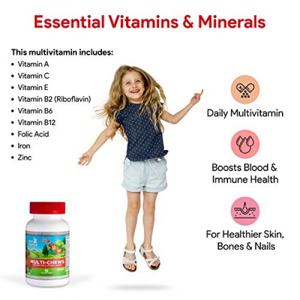 Delicious Kids Multivitamin, 90 Vegetarian Gummies – Complete Chi...