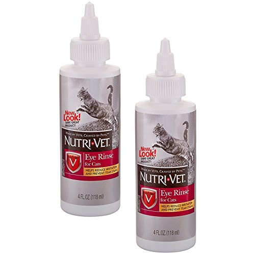Nutri-Vet Eye Rinse Liquid for Cats, 4-Ounce