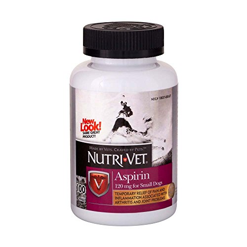 Nutri-Vet Aspirin for Dogs Small Dogs Under 50 lbs - 100 Count 1...