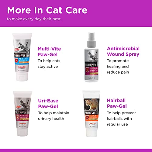 Nutri-Vet Ear Cleanser for Cats, Removes Dirt and Dissolves Wax, 4oz