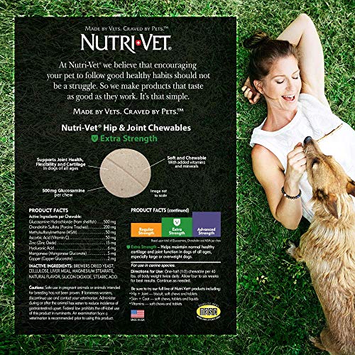 Nutri-Vet Extra Strength Hip & Joint Supplement for Dogs | Formul...