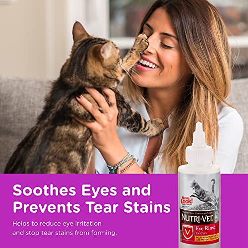 Nutri-Vet Eye Rinse for Cats | Gentle Formula Removes Debris | He...