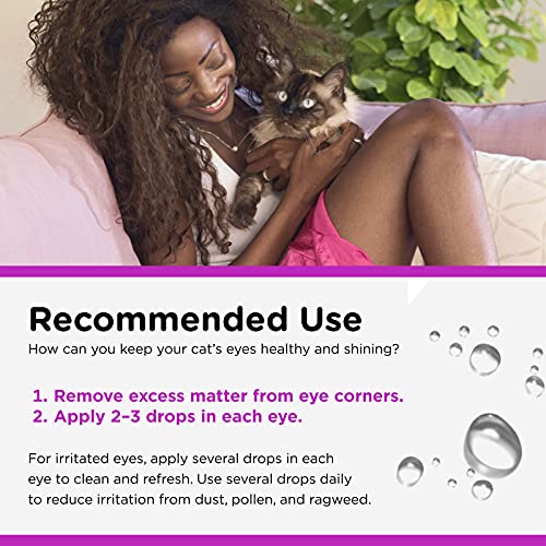 Nutri-Vet Eye Rinse for Cats | Gentle Formula Removes Debris | He...
