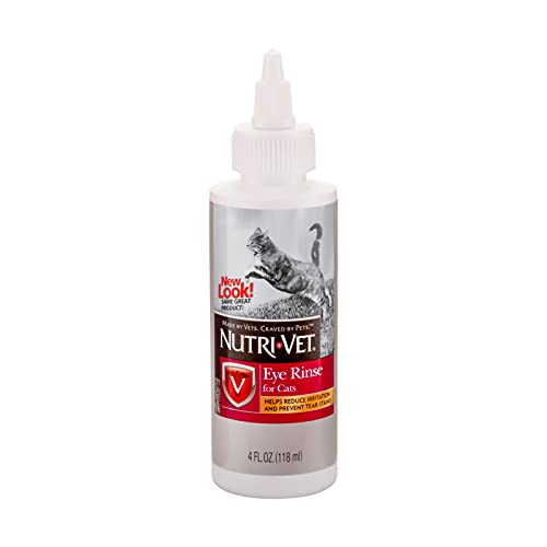 Nutri-Vet Eye Rinse for Cats | Gentle Formula Removes Debris | He...