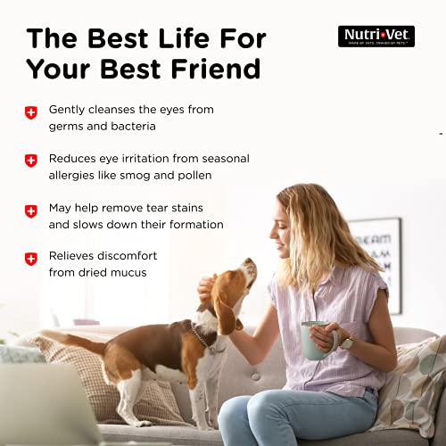 Nutri-Vet Eye Rinse for Dogs | Boric Acid Reduces Eye Irritation ...
