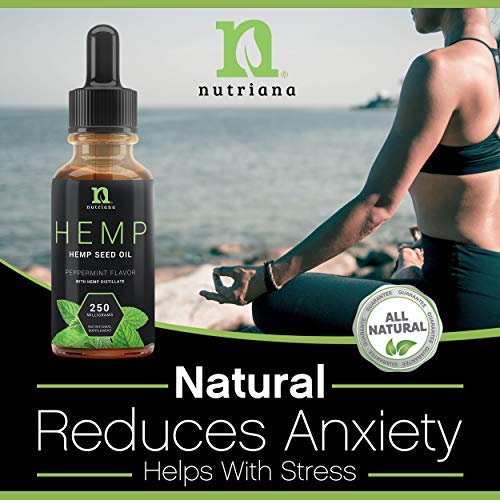 Best Hemp Oil for Sleep Aid – Natural Hemp Seed Oil Extract Drops...