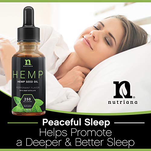 Best Hemp Oil for Sleep Aid – Natural Hemp Seed Oil Extract Drops...