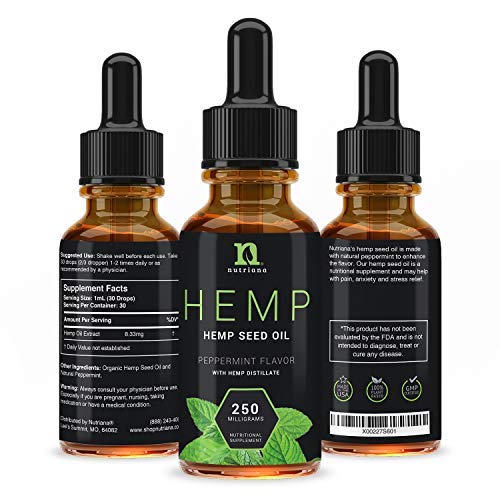 Best Hemp Oil for Sleep Aid – Natural Hemp Seed Oil Extract Drops...