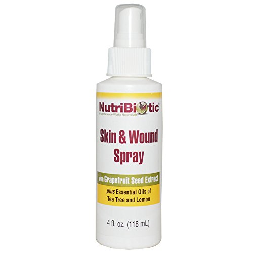 NutriBiotic Skin & Wound Spray and Skin Ointment Bundle with Lemo...