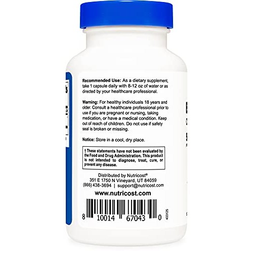 Nutricost Baikal Skullcap 500mg, 120 Capsules - Vegetarian Capsul...
