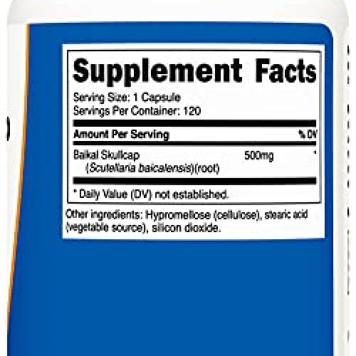 Nutricost Baikal Skullcap 500mg, 120 Capsules - Vegetarian Capsul...