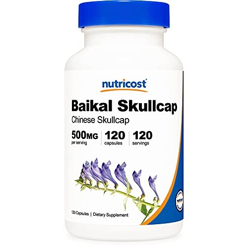 Nutricost Baikal Skullcap 500mg, 120 Capsules - Vegetarian Capsul...
