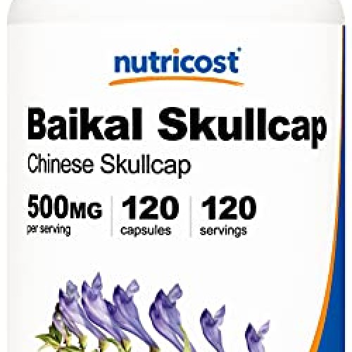 Nutricost Baikal Skullcap 500mg, 120 Capsules - Vegetarian Capsul...