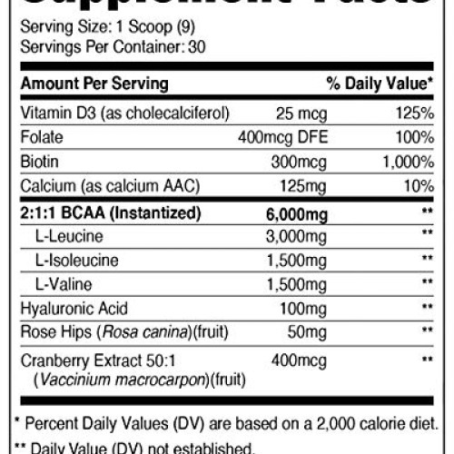 Nutricost BCAA for Women Peach Mango, 30 Servings - Formulated ...