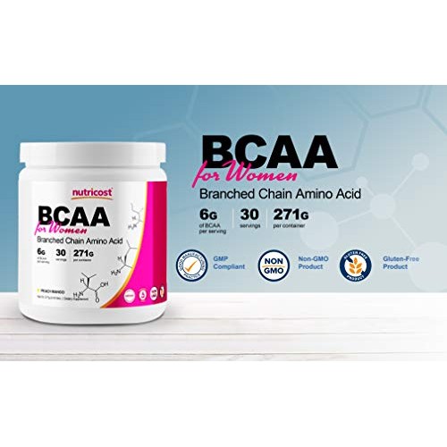 Nutricost BCAA for Women Peach Mango, 30 Servings - Formulated ...