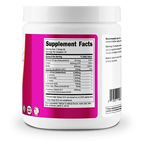 Nutricost BCAA for Women Peach Mango, 30 Servings - Formulated ...