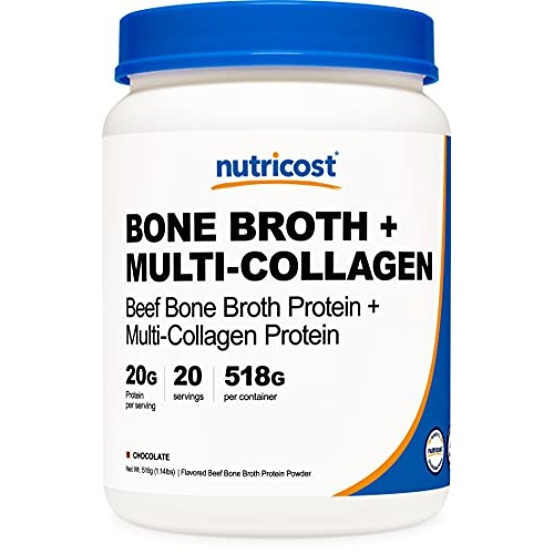 Nutricost Beef Bone Protein Powder + Multi Collagen 20 Servings...