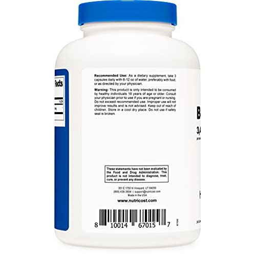 Nutricost Beta-Alanine Capsules 3400mg, 240 Capsules 60 Serv - ...