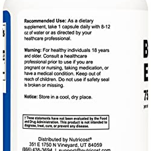 Nutricost Butterbur Extract Capsules 75mg 120 Capsules - Gluten...