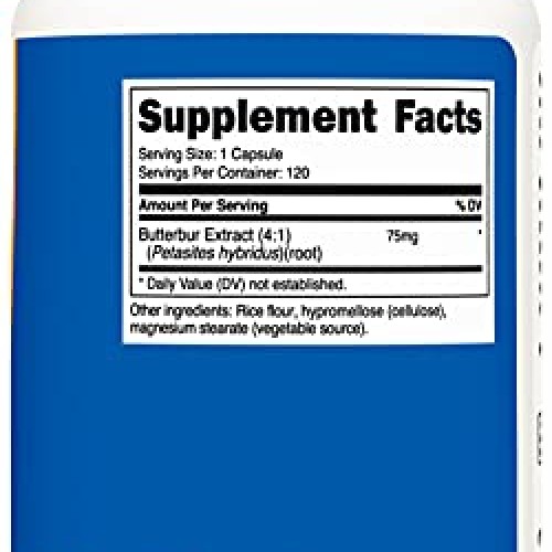 Nutricost Butterbur Extract Capsules 75mg 120 Capsules - Gluten...