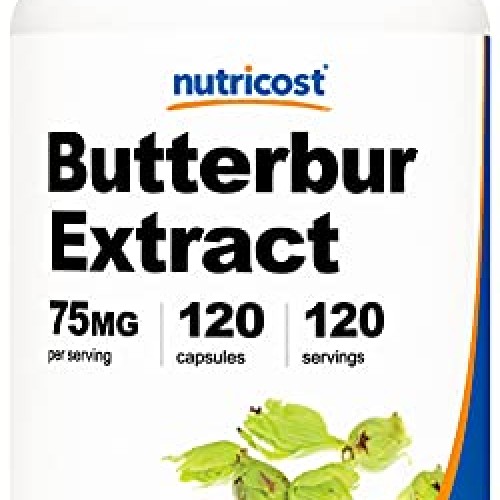 Nutricost Butterbur Extract Capsules 75mg 120 Capsules - Gluten...