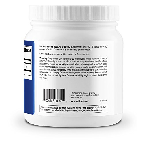 Nutricost D-Ribose Powder 500 Grams - 5000mg Per Serving, Non-GMO...