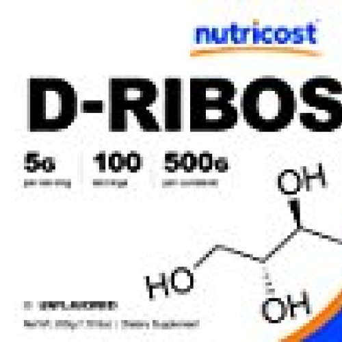 Nutricost D-Ribose Powder 500 Grams - 5000mg Per Serving, Non-GMO...