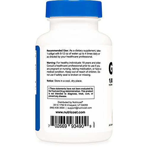 Nutricost Garlic 1000mg, 240 Softgels - Premium, High Potency, Gl...