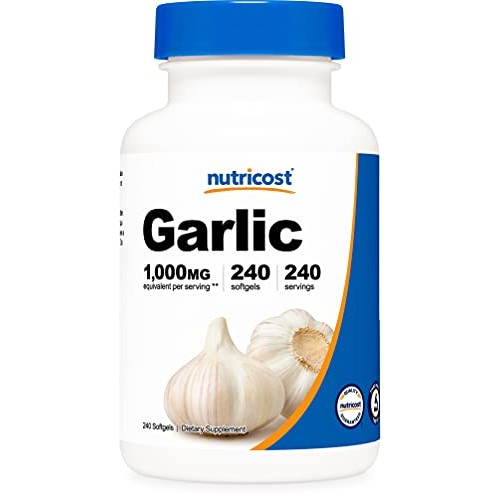Nutricost Garlic 1000mg, 240 Softgels - Premium, High Potency, Gl...