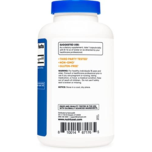 Nutricost Inositol Capsules 500mg, 240 Capsules - Veggie Capsules...