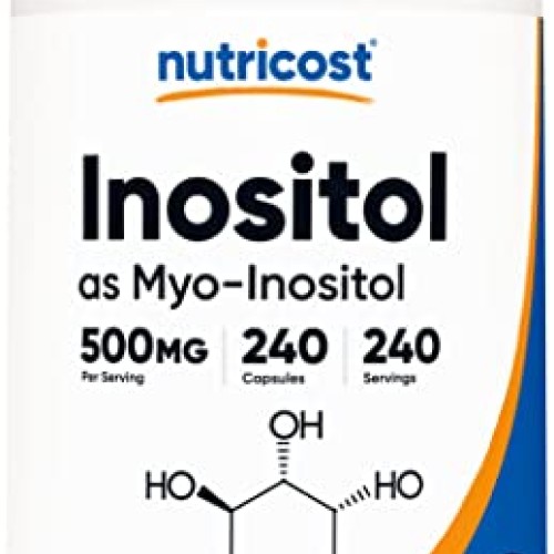 Nutricost Inositol Capsules 500mg, 240 Capsules - Veggie Capsules...