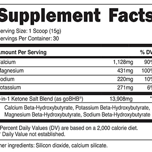 Nutricost Keto BHB Exogenous Ketones 4-in-1 30 Serv 12g Beta-Hy...