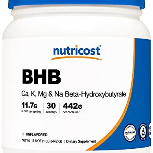 Nutricost Keto BHB Exogenous Ketones 4-in-1 30 Serv 12g Beta-Hy...