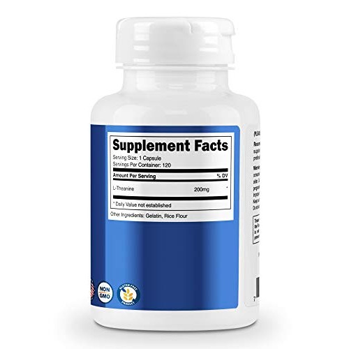 Nutricost L-Theanine 200mg, 120 Capsules - Double Strength