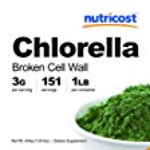 Nutricost Organic Chlorella Powder 16oz 1LB - 3g Per Serving