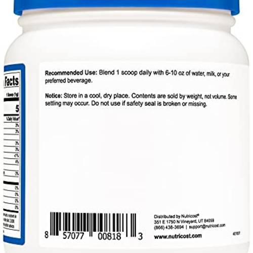 Nutricost Psyllium Husk Ground Powder 1lbs - Gluten Free and No...