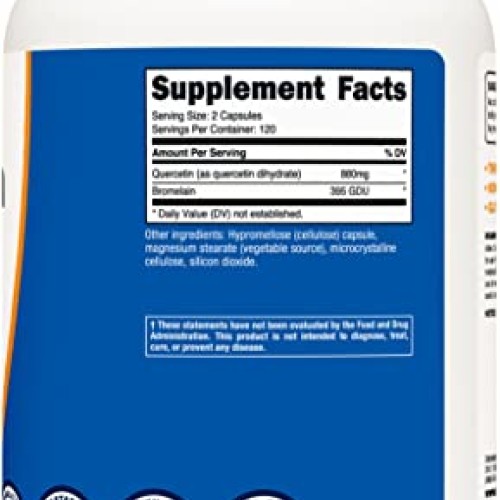 Nutricost Quercetin 880mg, 240 Vegetarian Capsules with Bromelain...